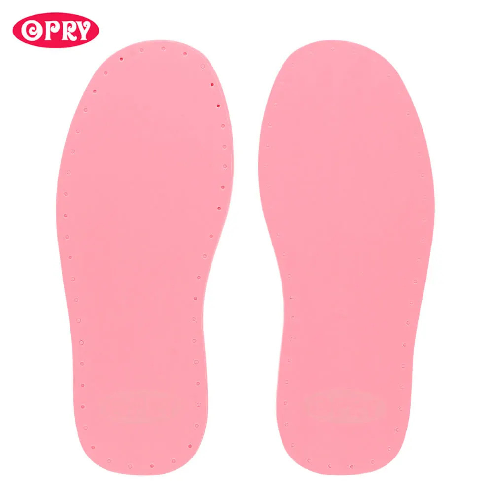Semelles roses pour chaussons Opry