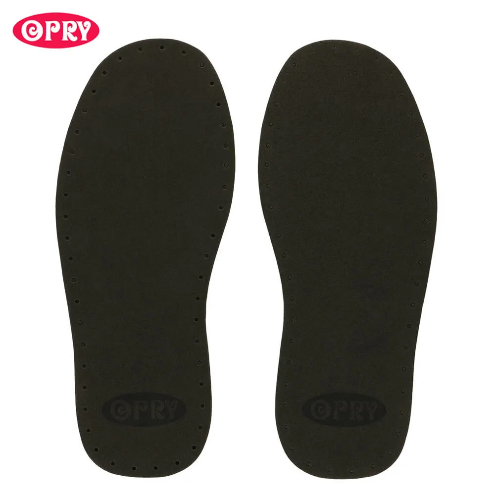 Semelles noires pour chaussons Opry