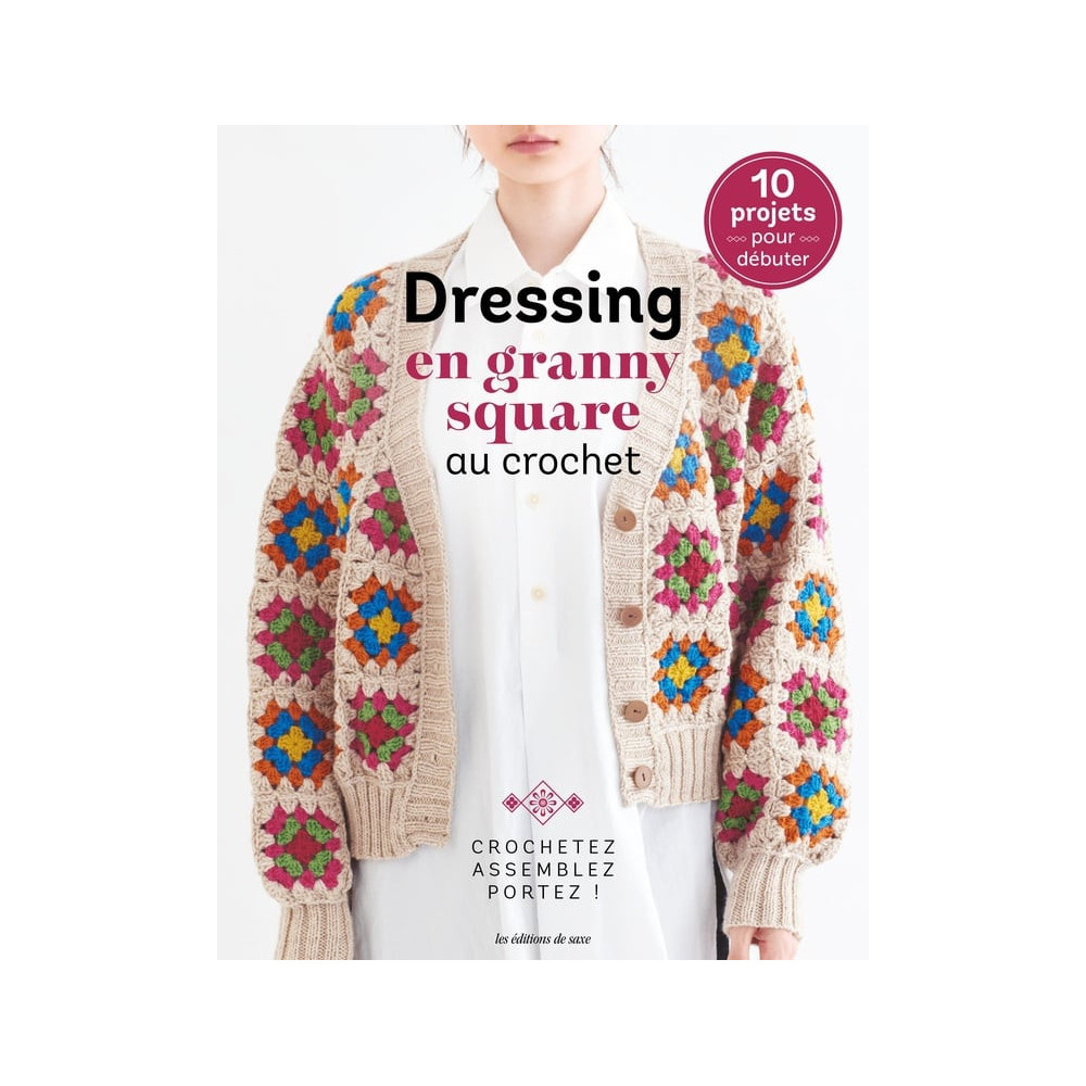 Dressing en granny square au crochet : Crochetez, assemblez, portez !