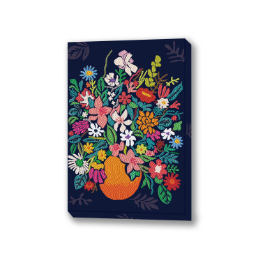 Kit Diamond painting Dotz Decor Fleurs sauvages Diamond Dotz