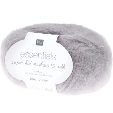 Fil doux et léger Rico Design Essentials Super Kid Mohair Loves Silk