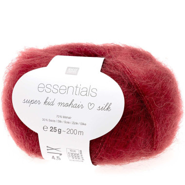 Fil doux et léger Rico Design Essentials Super Kid Mohair Loves Silk