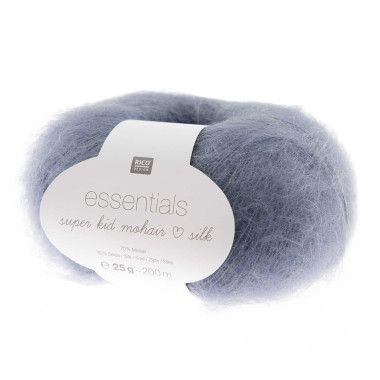 Fil doux et léger Rico Design Essentials Super Kid Mohair Loves Silk