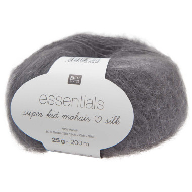 Fil doux et léger Rico Design Essentials Super Kid Mohair Loves Silk