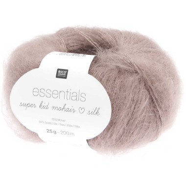 Fil doux et léger Rico Design Essentials Super Kid Mohair Loves Silk