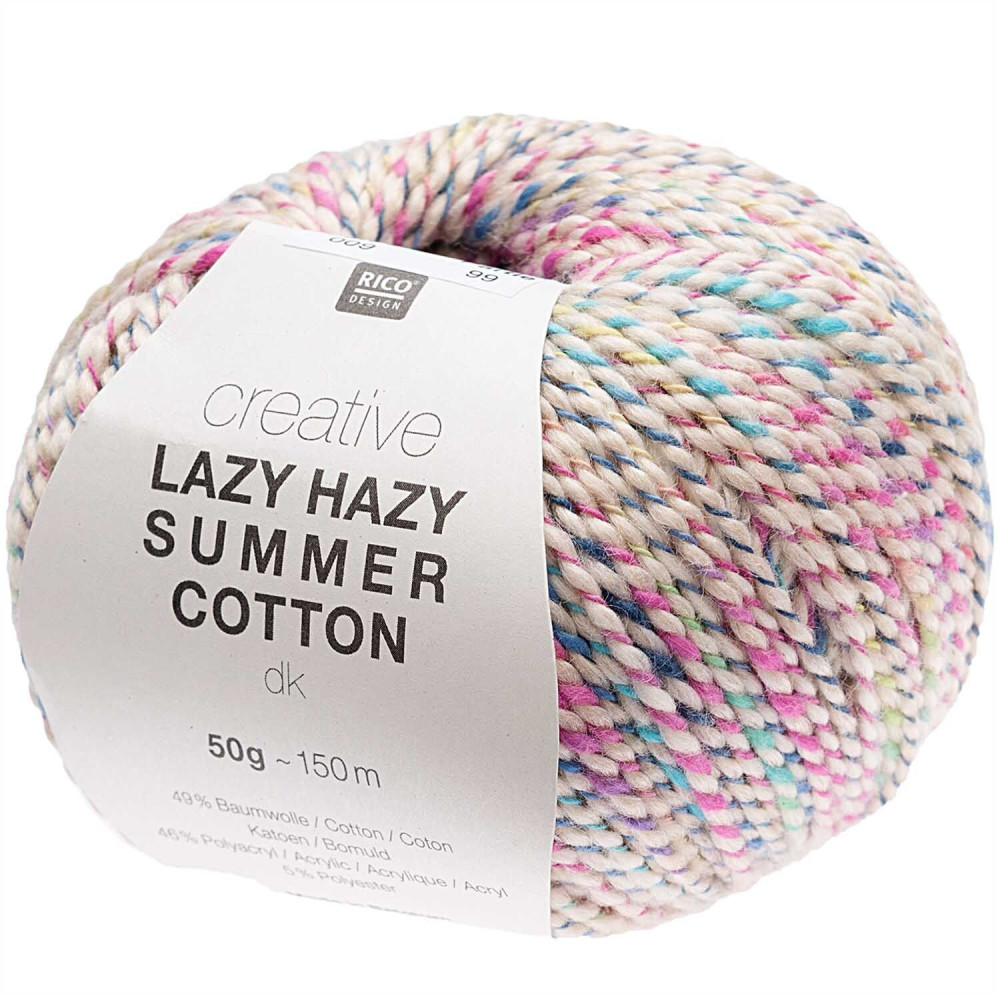 Fil torsadé Rico Design Creative Lazy Hazy Summer Cotton DK