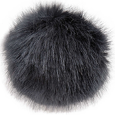 Pompon fausse fourrure 5 cm Bleu nuit Rico Design