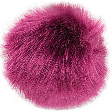 Pompon fausse fourrure 5 cm Baie Rico Design