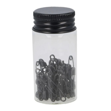 Assortiment de 50 épingles de sûreté noires Milward