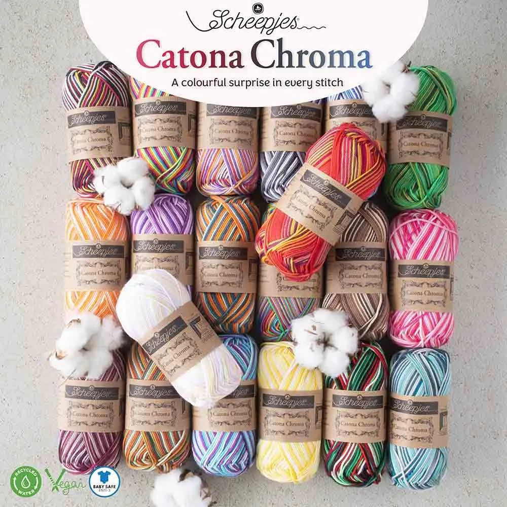 Fil 100% coton mercerisé Scheepjes Catona Chroma