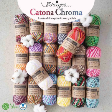 Fil 100% coton mercerisé Scheepjes Catona Chroma