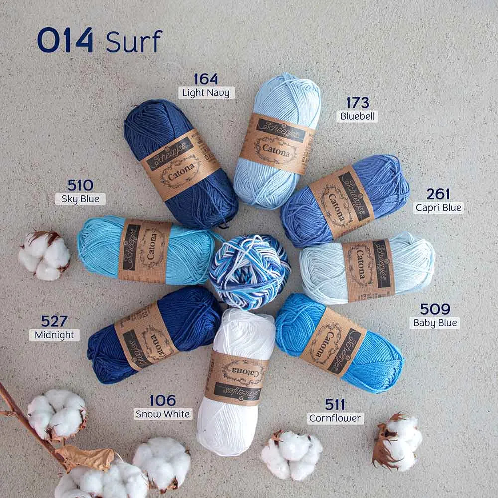 Fil 100% coton mercerisé Scheepjes Catona Chroma