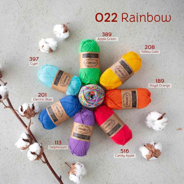 Fil 100% coton mercerisé Scheepjes Catona Chroma