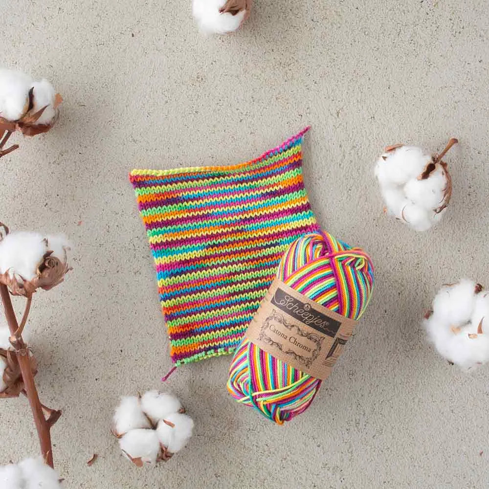 Fil 100% coton mercerisé Scheepjes Catona Chroma