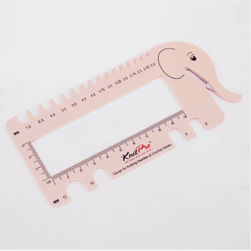 Jauge coupe fil éléphant rose KnitPro