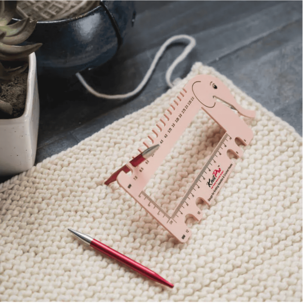 Jauge coupe fil éléphant rose KnitPro