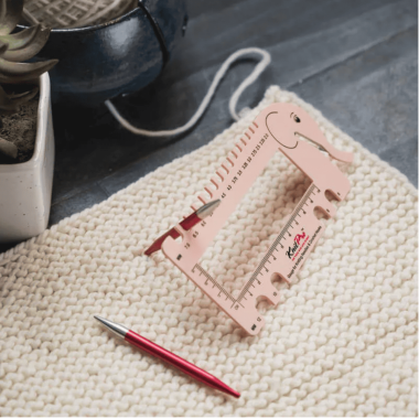 Jauge coupe fil éléphant rose KnitPro