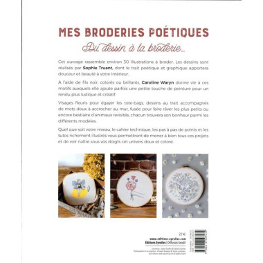 Mes broderies poétiques : des illustrations prêtes à broder
