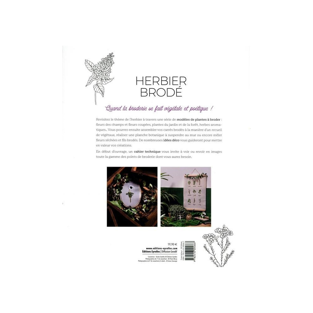 Herbier brodé : 33 plantes à broder