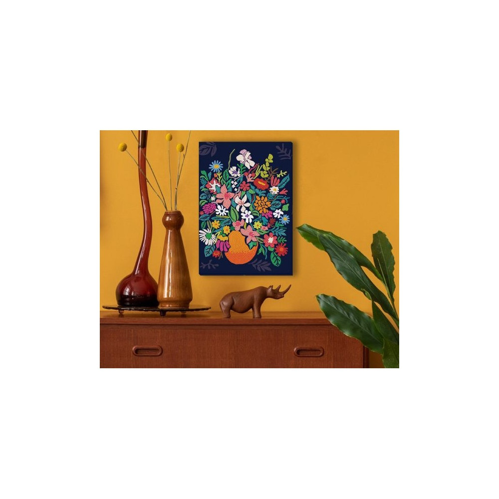 Kit Diamond painting Dotz Decor Fleurs sauvages Diamond Dotz