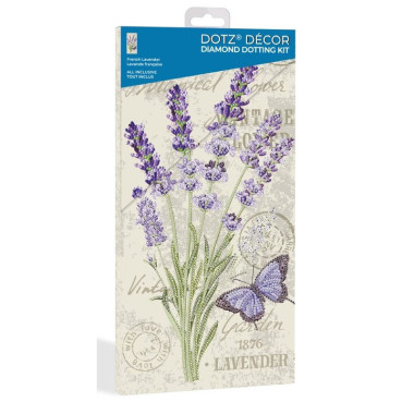 Kit Diamond painting Dotz Decor Lavande française Diamond Dotz