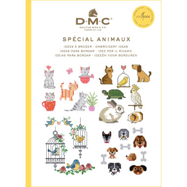 Mini livre point de croix spécial animaux DMC