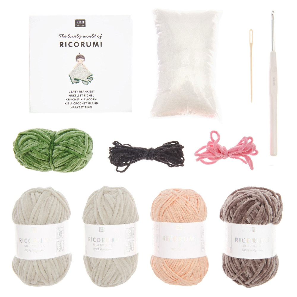 Kit crochet Ricorumi Baby Blankies Gland Rico Design
