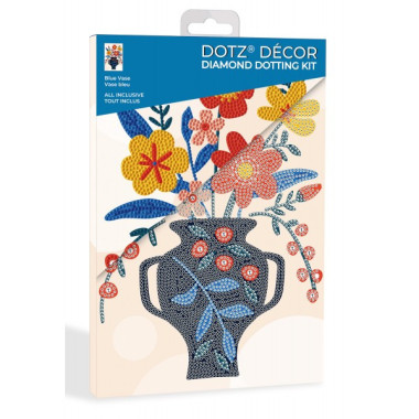 Kit Diamond painting Dotz Decor Vase bleu Diamond Dotz