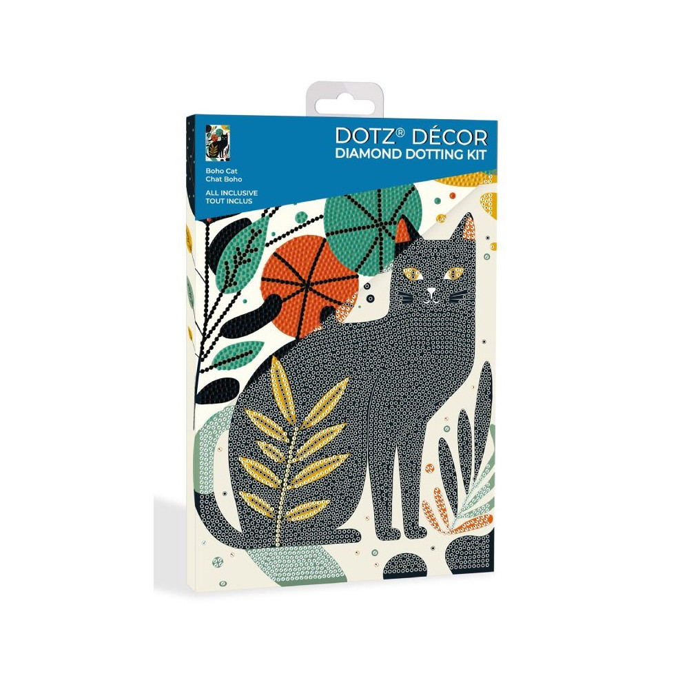 Kit Diamond painting Dotz Decor Chat Boho Diamond Dotz