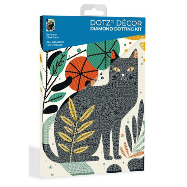 Kit Diamond painting Dotz Decor Chat Boho Diamond Dotz
