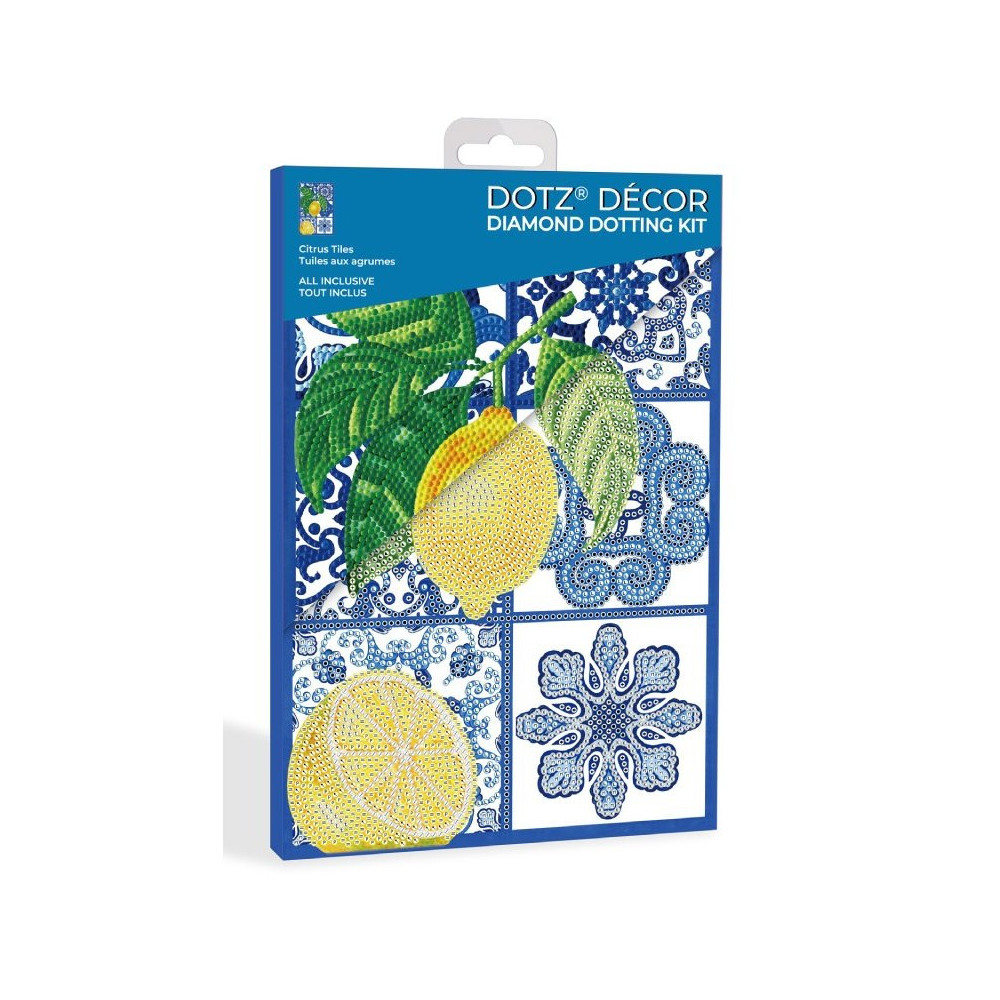 Kit Diamond painting Dotz Decor Tuiles aux agrumes Diamond Dotz