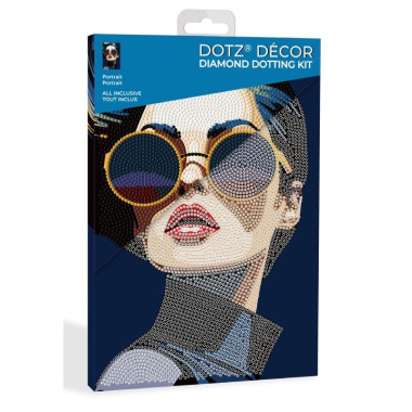 Kit Diamond painting Dotz Decor Portrait Diamond Dotz