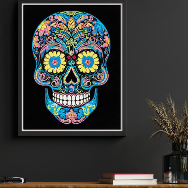 Kit Diamond painting Sugar Skull Collection Neon Diamond Dotz
