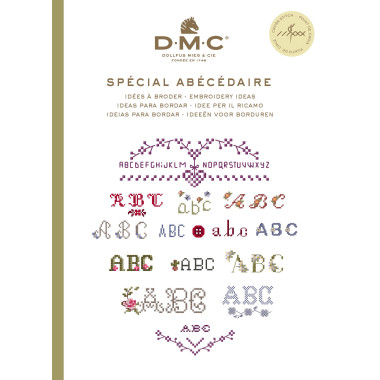 Mini livre point de croix spécial abécédaire DMC