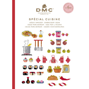 Mini livre point de croix spécial cuisine DMC