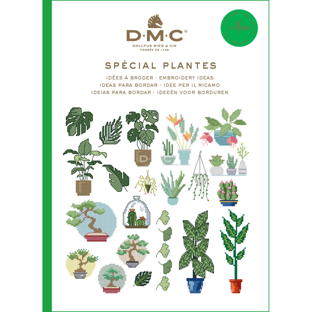 Mini livre point de croix spécial plantes DMC