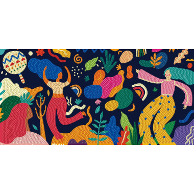 Kit Diamond painting Dotz Decor Carnaval Diamond Dotz