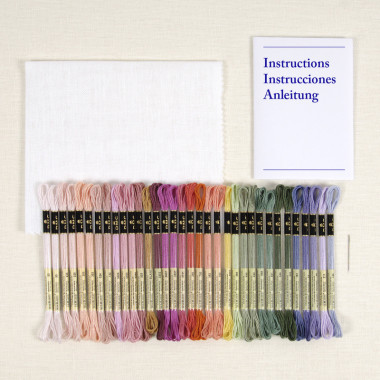 Kit point de croix Fleurs grimpantes DMC
