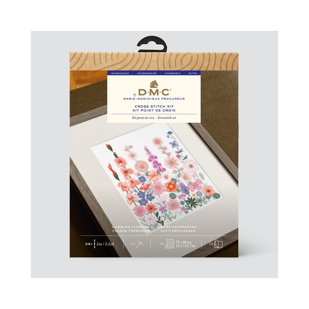 Kit point de croix Fleurs grimpantes DMC