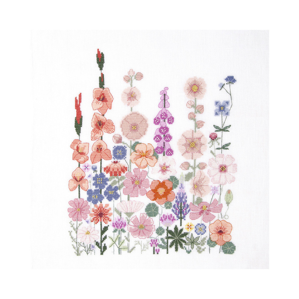 Kit point de croix Fleurs grimpantes DMC