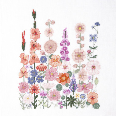 Kit point de croix Fleurs grimpantes DMC