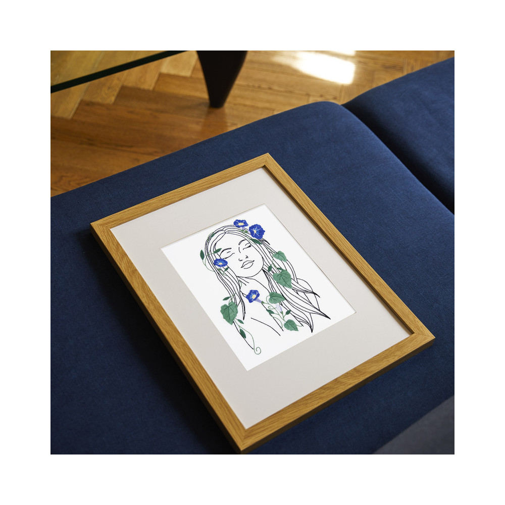 Kit broderie Figures florales liserons DMC