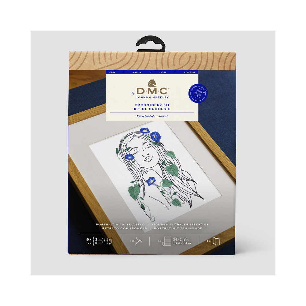 Kit broderie Figures florales liserons DMC
