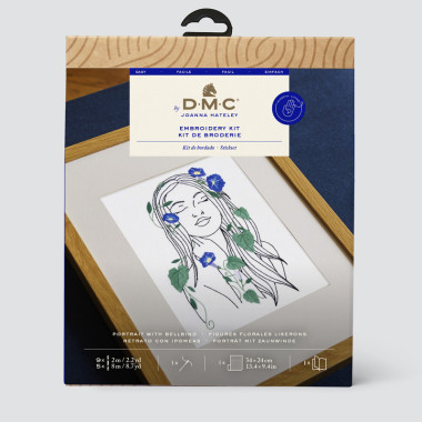 Kit broderie Figures florales liserons DMC