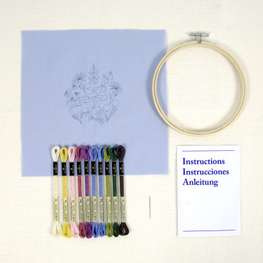 Kit broderie Jardin anglais DMC