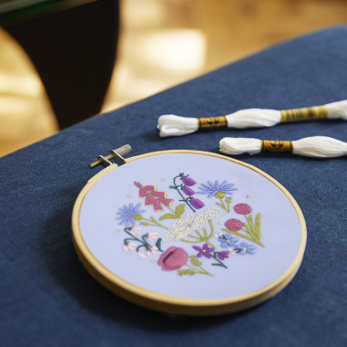 Kit broderie Jardin anglais DMC