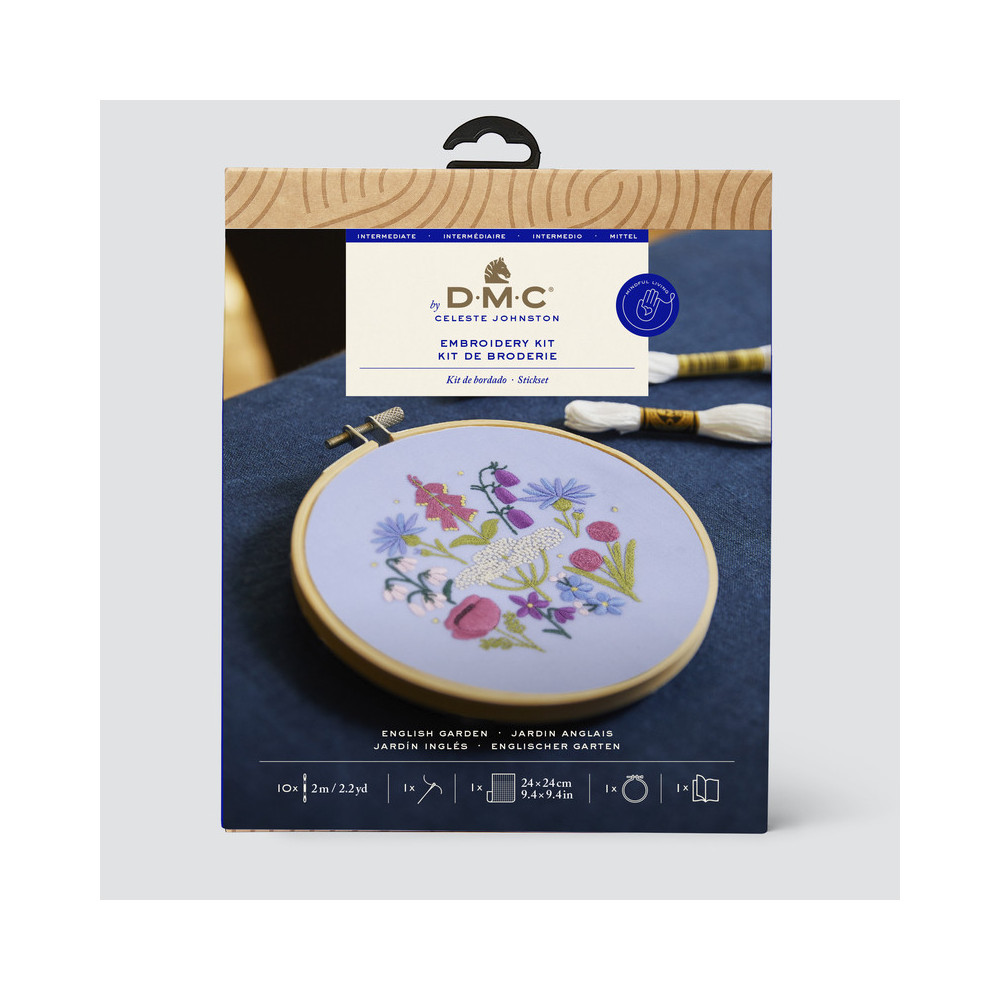 Kit broderie Jardin anglais DMC