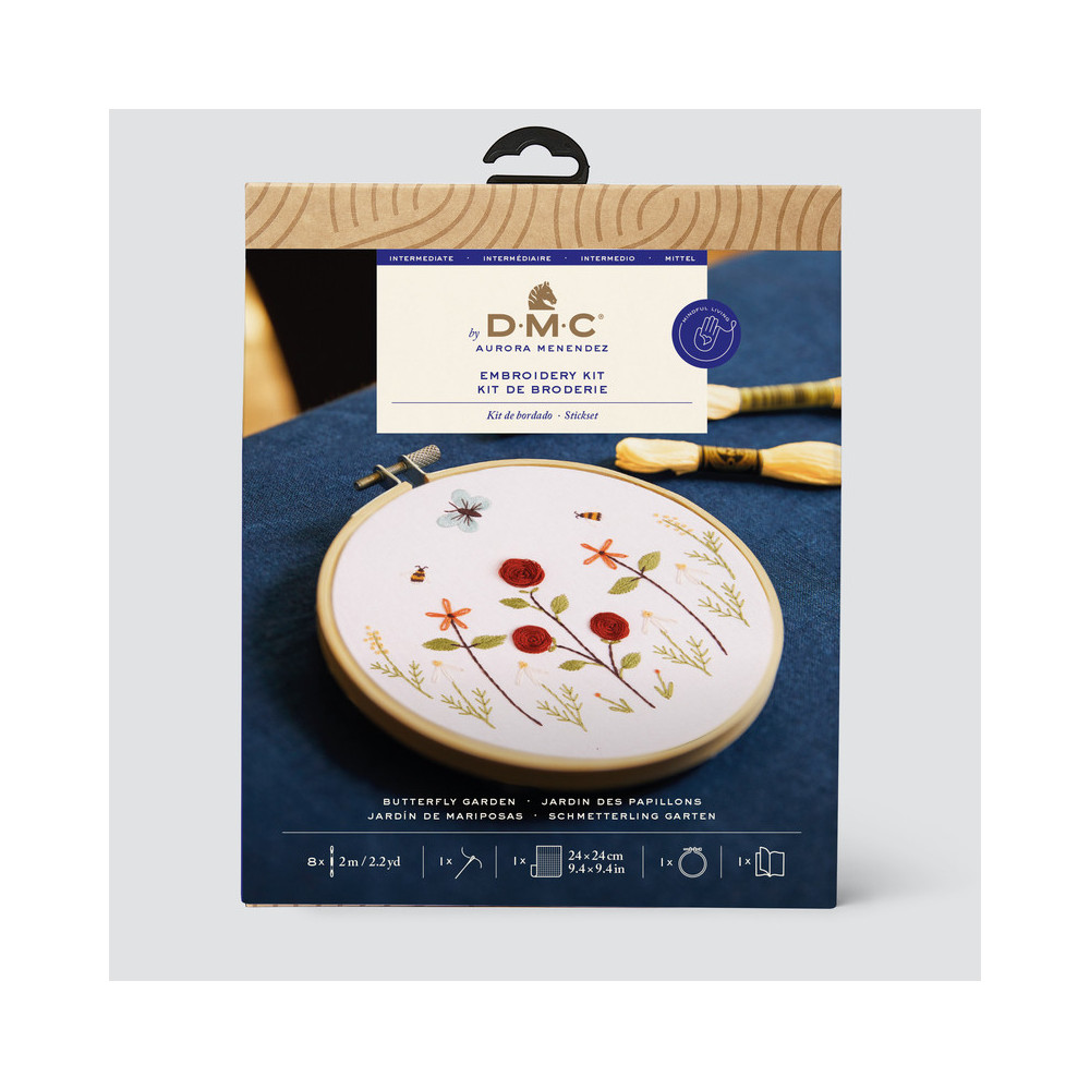 Kit broderie Fleurs du jardin DMC