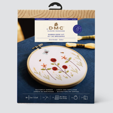 Kit broderie Fleurs du jardin DMC