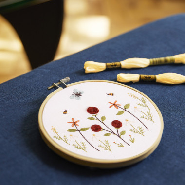 Kit broderie Fleurs du jardin DMC
